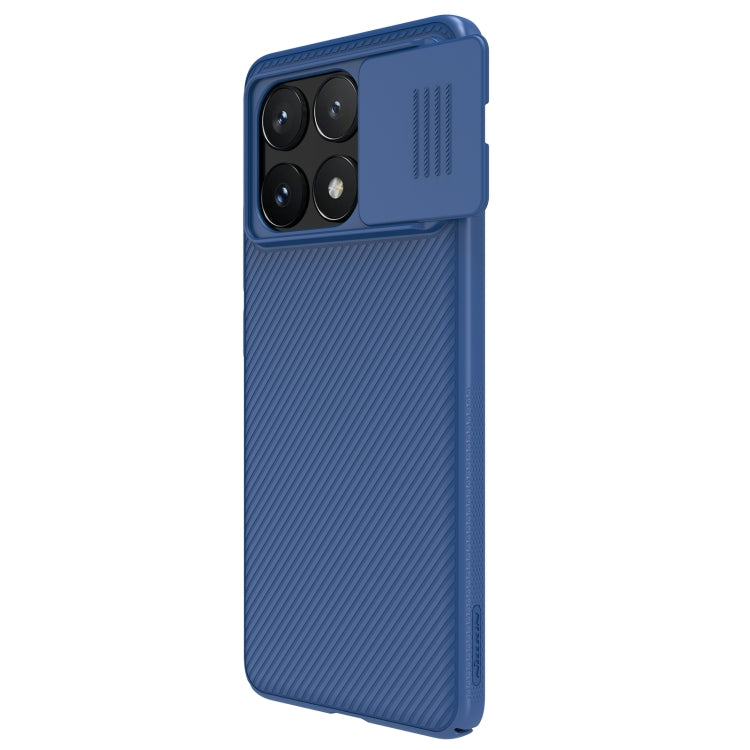 For Xiaomi Redmi K70E / Poco X6 Pro 5G NILLKIN Black Mirror Series Camshield PC Phone Case(Blue) - K70E Cases by NILLKIN | Online Shopping UK | buy2fix