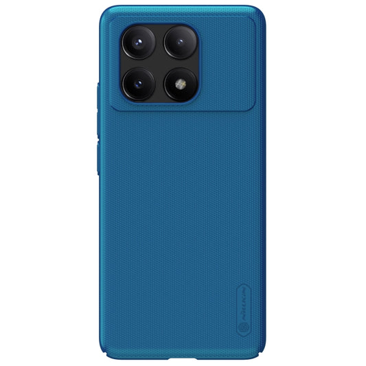 For Xiaomi Redmi K70E / Poco X6 Pro 5G NILLKIN Frosted PC Phone Case(Blue) - K70E Cases by NILLKIN | Online Shopping UK | buy2fix