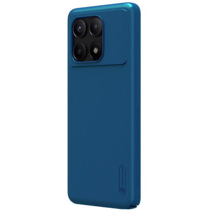 For Xiaomi Redmi K70E / Poco X6 Pro 5G NILLKIN Frosted PC Phone Case(Blue) - K70E Cases by NILLKIN | Online Shopping UK | buy2fix