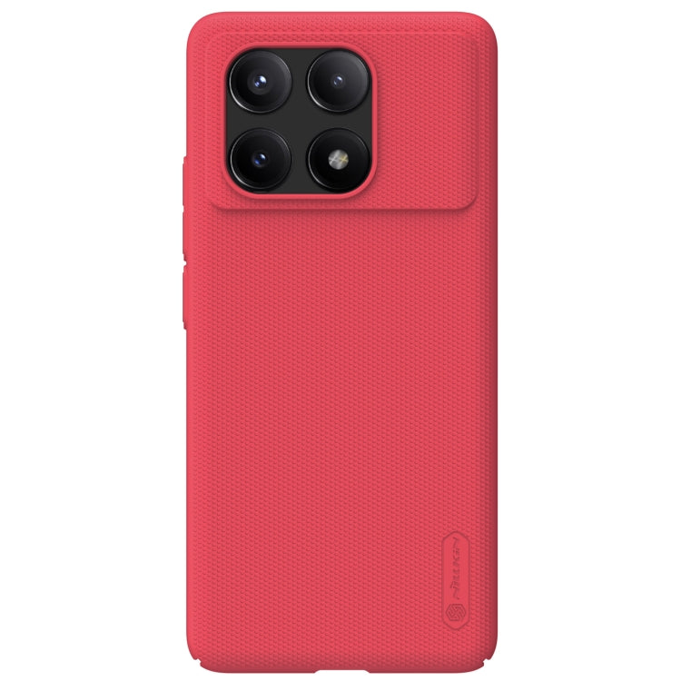 For Xiaomi Redmi K70E / Poco X6 Pro 5G NILLKIN Frosted PC Phone Case(Red) - K70E Cases by NILLKIN | Online Shopping UK | buy2fix