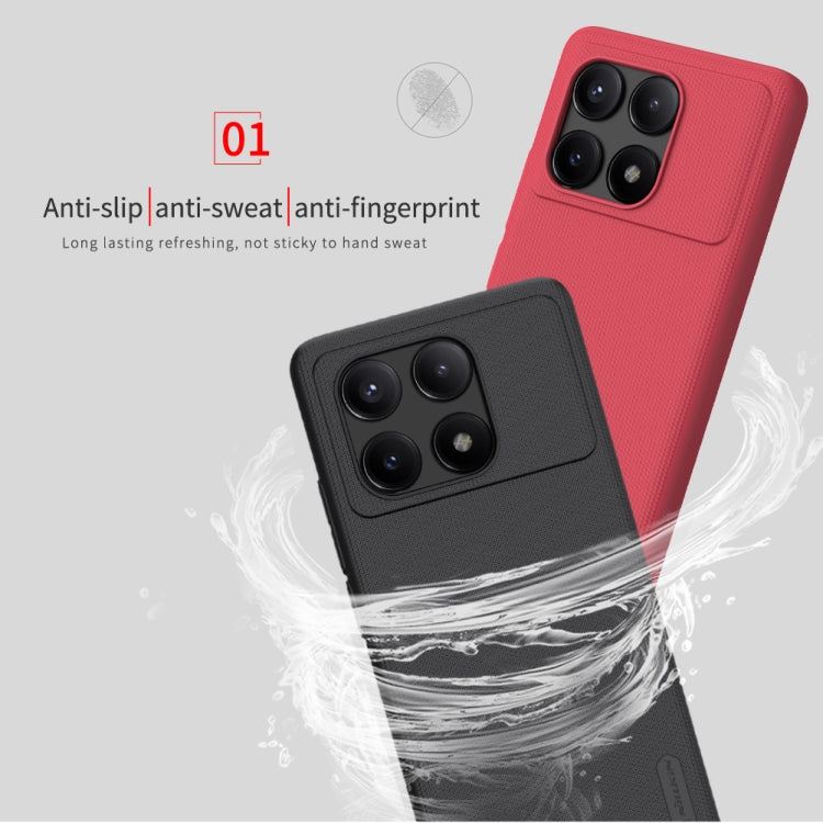 For Xiaomi Redmi K70E / Poco X6 Pro 5G NILLKIN Frosted PC Phone Case(White) - K70E Cases by NILLKIN | Online Shopping UK | buy2fix