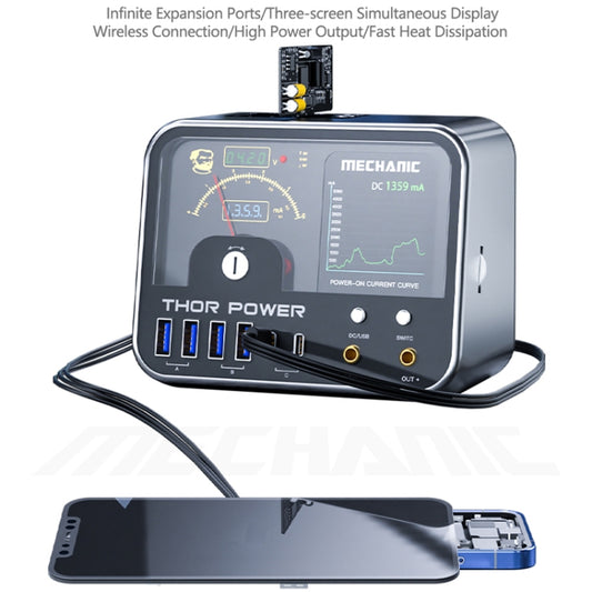 Mechanic Thor Power Intelligent DC Regulated Diagnostic Supply Power with Expansion Interface, Plug:EU by MECHANIC