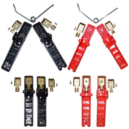 2pcs Car Emergency Start Power Supply Battery Ignition Clip with Pure Copper Crocodile Clip by buy2fix