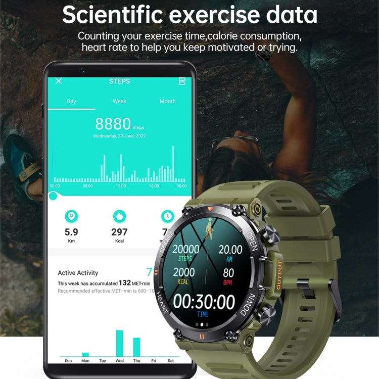 K56 Pro 1.39 inch Smart Steel Strap Wristband Support Heart Rate Monitoring / Blood Pressure Monitoring(Black Three Strains) by buy2fix