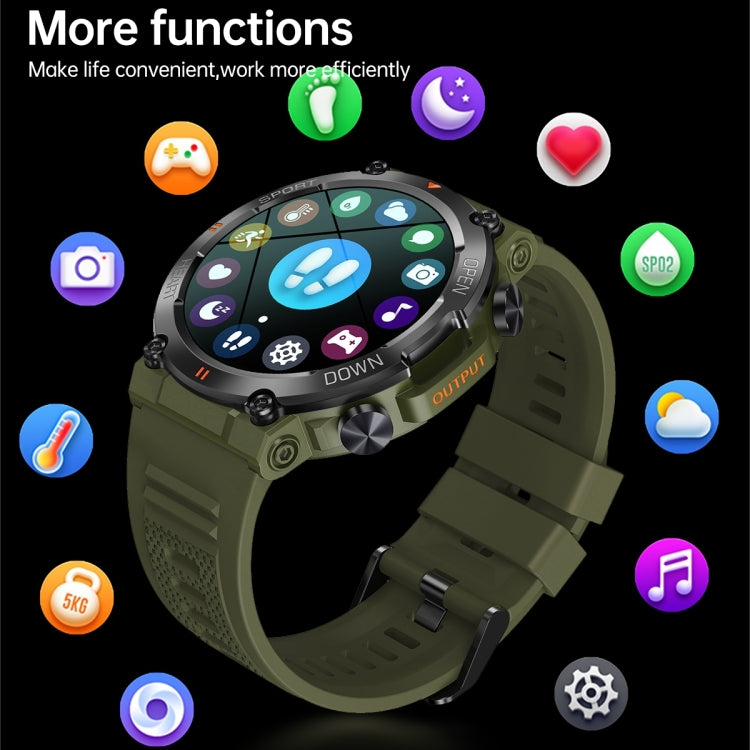K56 Pro 1.39 inch Smart Steel Strap Wristband Support Heart Rate Monitoring / Blood Pressure Monitoring(Black Three Strains) by buy2fix