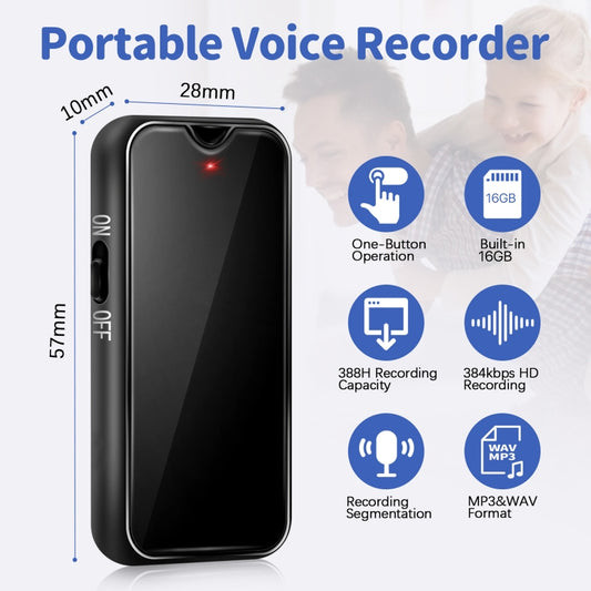 L17 Magnetic Pendant HD Recorder, Capacity:16GB by buy2fix