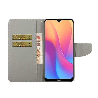 For Xiaomi Redmi 9A 3D Colored Drawing Horizontal Flip PU Leather Case with Holder & Card Slots & Wallet(Down Jacket Cat) - Xiaomi Cases by buy2fix | Online Shopping UK | buy2fix