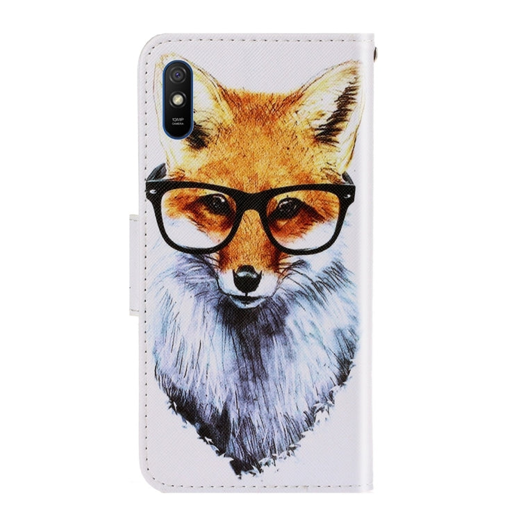 For Xiaomi Redmi 9A 3D Colored Drawing Horizontal Flip PU Leather Case with Holder & Card Slots & Wallet(Fox) - Xiaomi Cases by buy2fix | Online Shopping UK | buy2fix