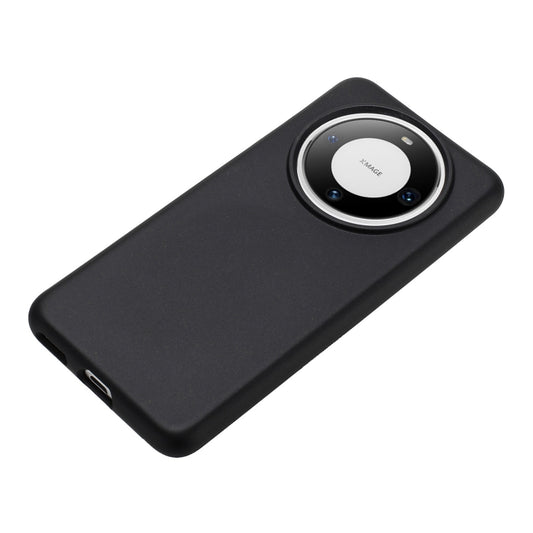 For Huawei Mate 60 Wheat MagSafe Magnetic Straw Material + TPU Phone Case(Black) by buy2fix