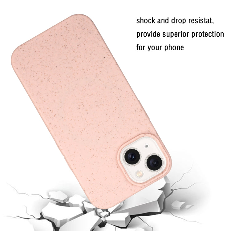 For iPhone 13 Wheat MagSafe Magnetic Straw Material + TPU Phone Case(Pink) - iPhone 13 Cases by buy2fix | Online Shopping UK | buy2fix