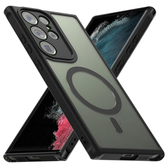 For Samsung Galaxy S22 Ultra 5G Fine Hole Skin Feel MagSafe Magnetic Phone Case