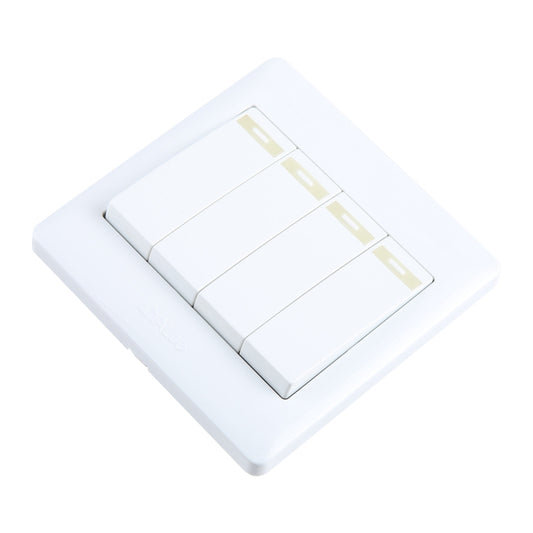 185-265V Wall Switch 86mm, Specification:Four Buttons by buy2fix