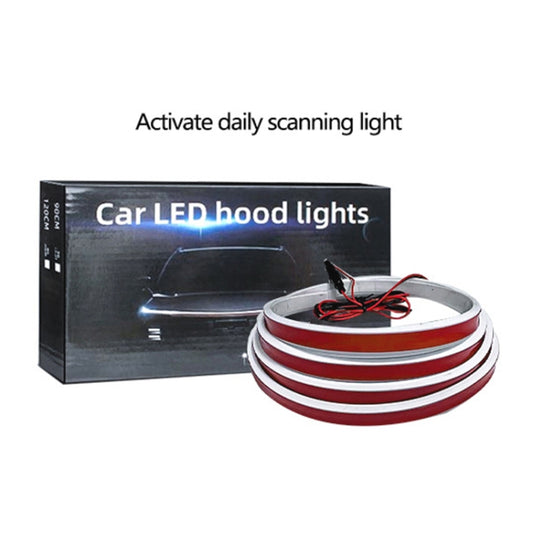 Car Startup Scan Through Hood LED Daytime Running Atmosphere Light, Length:1.8m(White Light) by buy2fix
