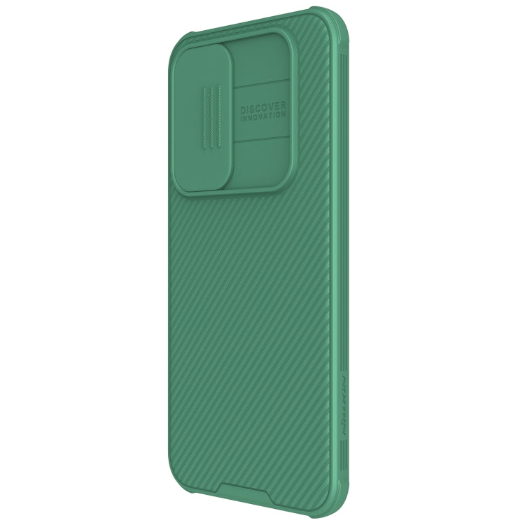 For Samsung Galaxy A35 NILLKIN Black Mirror Pro Series Camshield PC Phone Case(Green) - Galaxy Phone Cases by NILLKIN | Online Shopping UK | buy2fix