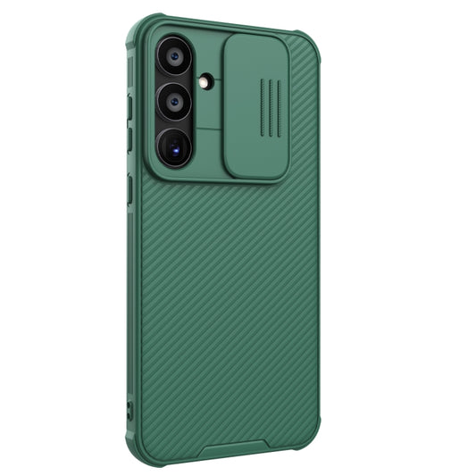 For Samsung Galaxy A55 NILLKIN Black Mirror Pro Series Camshield PC Phone Case(Green) by NILLKIN