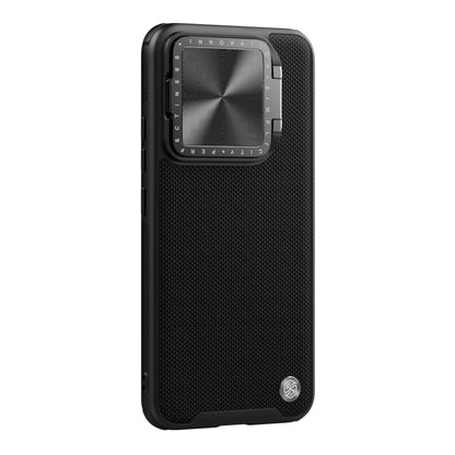 For Xiaomi 14 Pro NILLKIN Textured Prop Magnetic Lens Protection Holder Nylon Phone Case(Black) - 14 Pro Cases by NILLKIN | Online Shopping UK | buy2fix