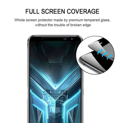 For Asus Rog Phone 3 Full Glue Full Screen Tempered Glass Film by buy2fix
