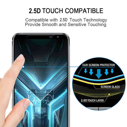 For Asus Rog Phone 3 Full Glue Full Screen Tempered Glass Film by buy2fix