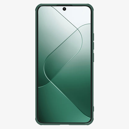 For Xiaomi 14 NILLKIN Black Mirror Prop CD Texture Mirror Precise Hole Phone Case(Green) - 14 Cases by NILLKIN | Online Shopping UK | buy2fix