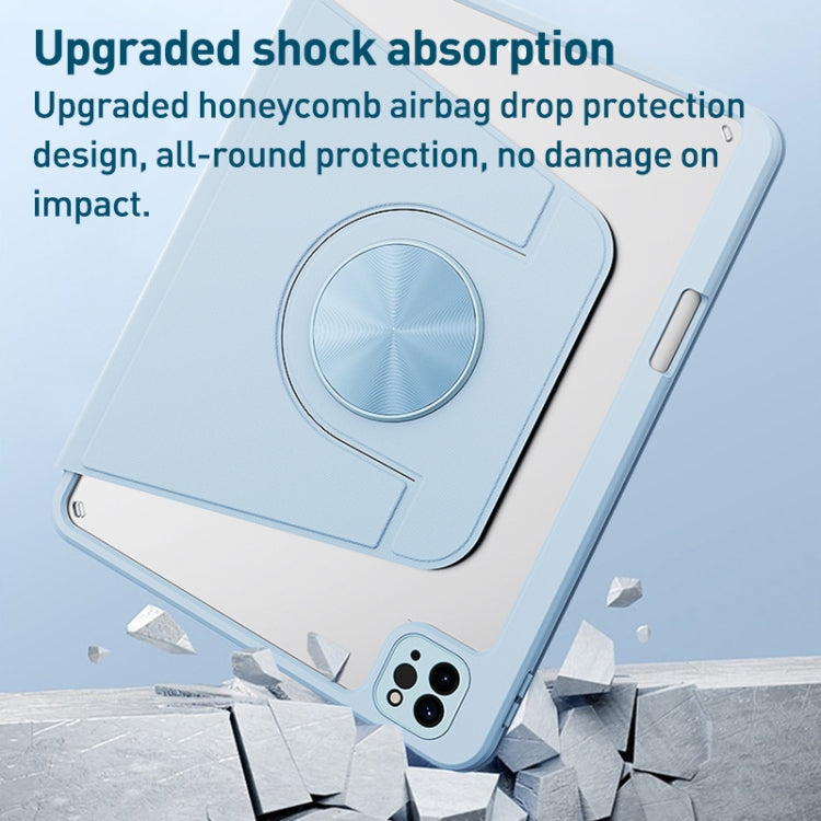 For iPad Air 10.9 2022 / 2020 Detachable Magnetic Rotation Smart Leather Tablet Case(Pink) by buy2fix