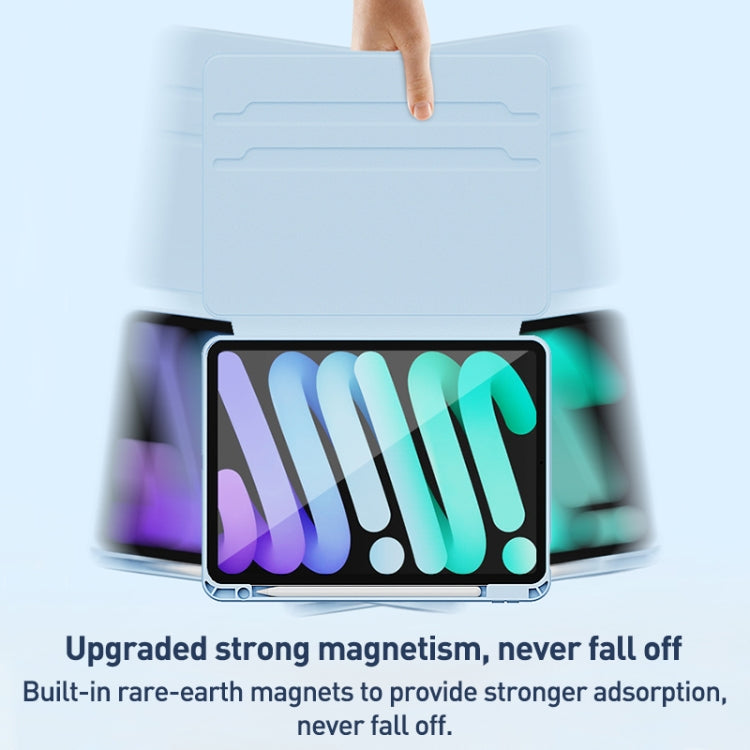 For iPad Air 10.9 2022 / 2020 Detachable Magnetic Rotation Smart Leather Tablet Case(Pink) by buy2fix