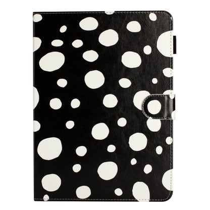 For iPad 2025 / 2022 Dot Pattern Leather Smart Tablet Case(Black White) by buy2fix