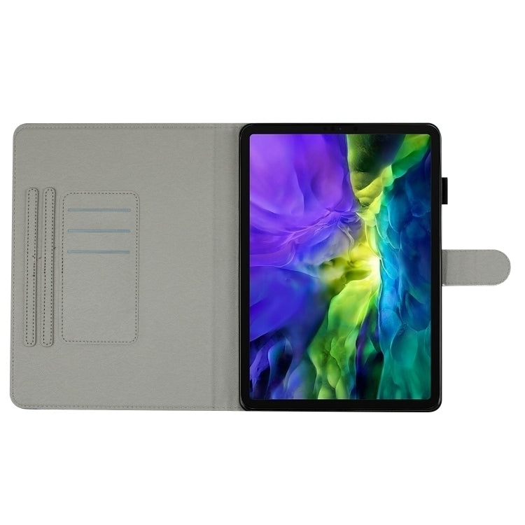 For iPad 2025 / 2022 Dot Pattern Leather Smart Tablet Case(Black White) by buy2fix