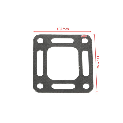 A8504 4pcs / Set Car Exhaust Elbow Gasket for Mercruiser 27-863726(Grey) by buy2fix