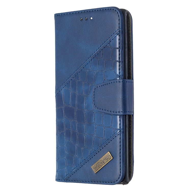 For Samsung Galaxy Note 10 Plus Matching Color Crocodile Texture Horizontal Flip PU Leather Case with Wallet & Holder & Card Slots(Blue) by buy2fix