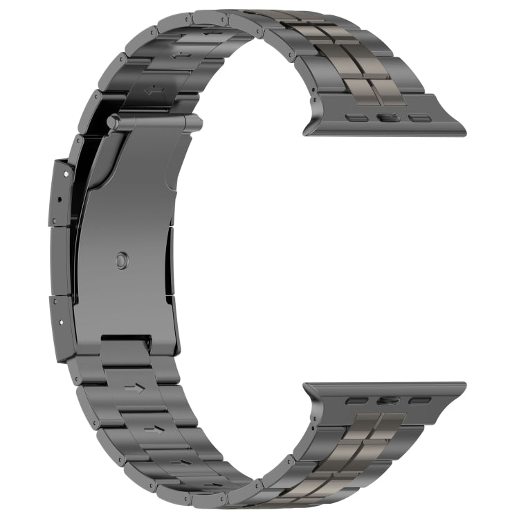 For Apple Watch SE 2022 40mm Tortoise Buckle Titanium Steel Watch Band(Grey) by buy2fix