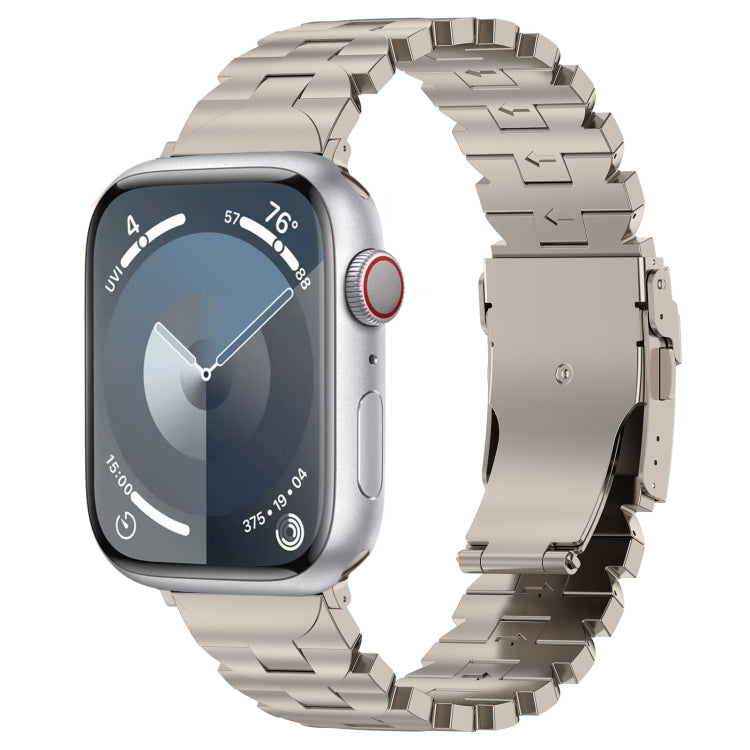 For Apple Watch SE 40mm Butterfly Type Titanium Steel Watch Band(Titanium) by buy2fix