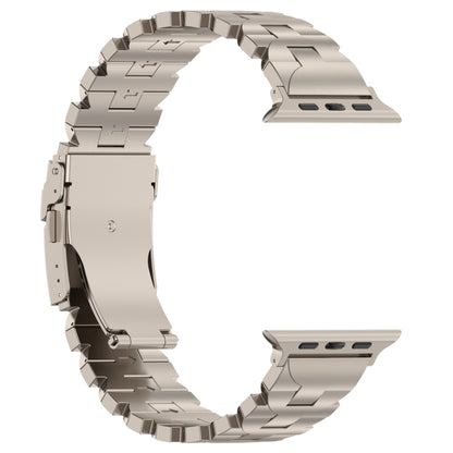 For Apple Watch SE 44mm Butterfly Type Titanium Steel Watch Band(Titanium) by buy2fix