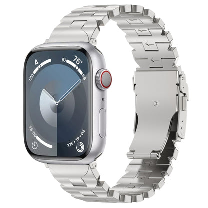 For Apple Watch Series 3 42mm Butterfly Type Titanium Steel Watch Band(Silver) by buy2fix