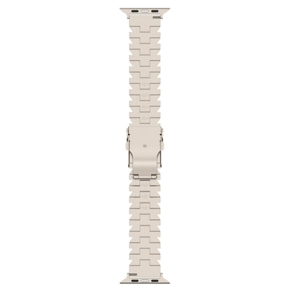 For Apple Watch SE 44mm Butterfly Type Titanium Steel Watch Band(Grey) by buy2fix