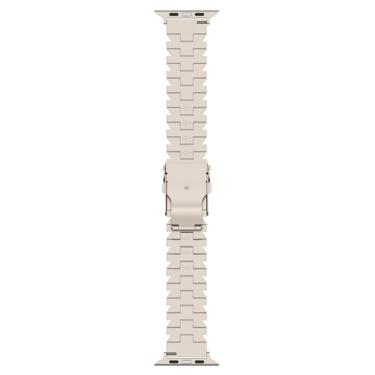 For Apple Watch SE 2022 40mm Butterfly Type Titanium Steel Watch Band(Black) by buy2fix
