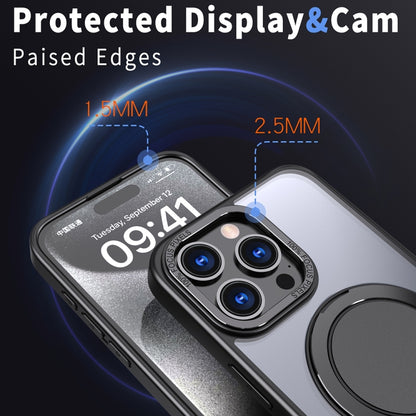 For iPhone 11 Pro 360-degree Rotating MagSafe Magnetic Holder Phone Case(Black) by buy2fix