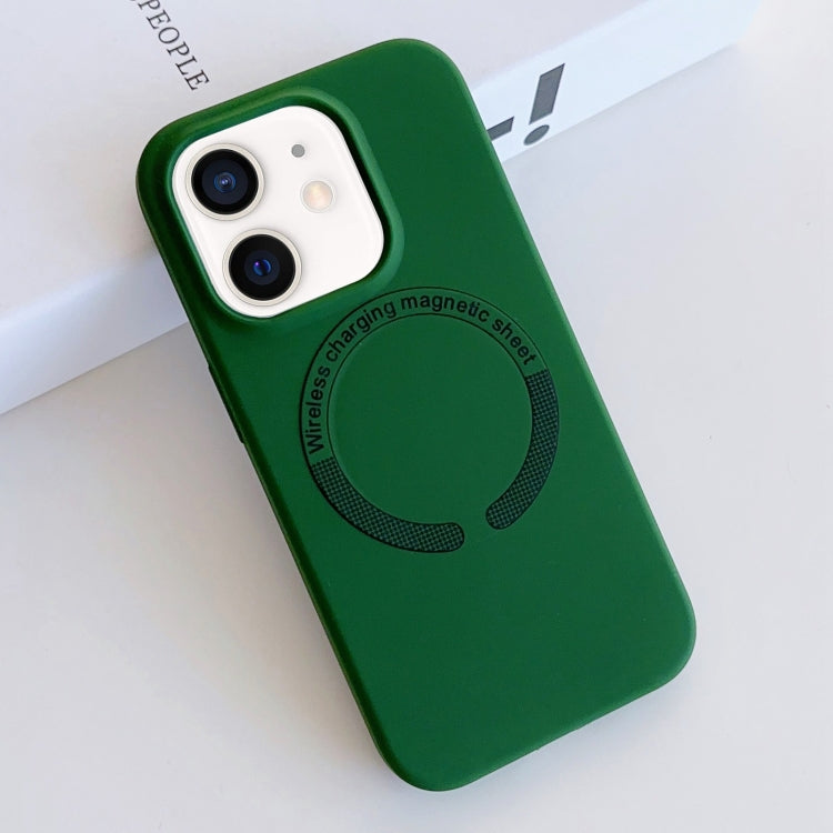 For iPhone 11 MagSafe Magnetic Liquid Silicone Phone Case(Green) by buy2fix