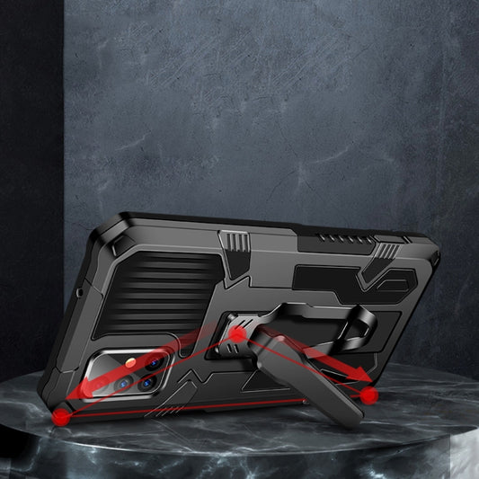 For Samsung Galaxy A70 Machine Armor Warrior Shockproof PC + TPU Protective Case(Black) by buy2fix