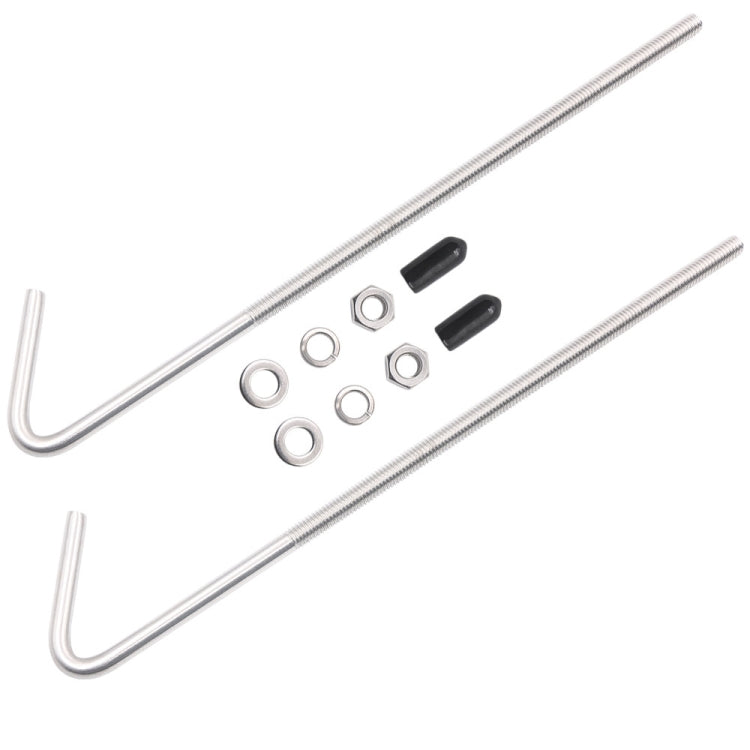 LS04 8 inch Car Battery Fixing Stainless Steel Bracket Bolt Kit by buy2fix