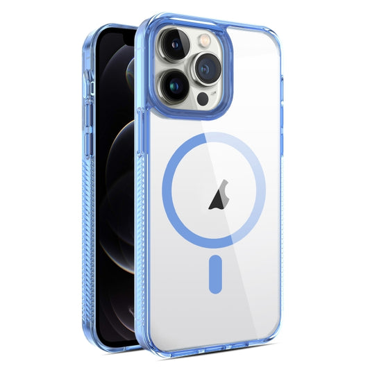 For iPhone 12 Pro Max 2.5mm MagSafe Acrylic Hybrid TPU Phone Case(Sky Blue) - iPhone 12 Pro Max Cases by buy2fix | Online Shopping UK | buy2fix