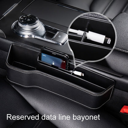 Car Multi-functional Console Box Cup Holder Seat Gap Side Storage Box, Frizzled Feather Style, Color:Red(Front Passenger Seat) by buy2fix