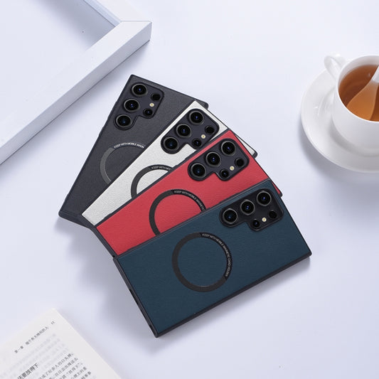 For Samsung Galaxy S24 Ultra 5G PU MagSafe Magnetic Phone Case(Green) by buy2fix