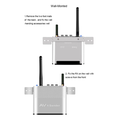 Measy AV230-2 2.4GHz Set-top Box Wireless Audio / Video Transmitter + 2 Receiver, Transmission Distance: 300m, US Plug - Consumer Electronics by Measy | Online Shopping UK | buy2fix