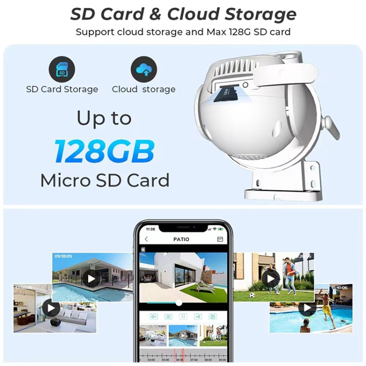 QX95 6MP WiFi Dual Camera Supports Two-way Voice Intercom & AI Recognition(US Plug) by buy2fix