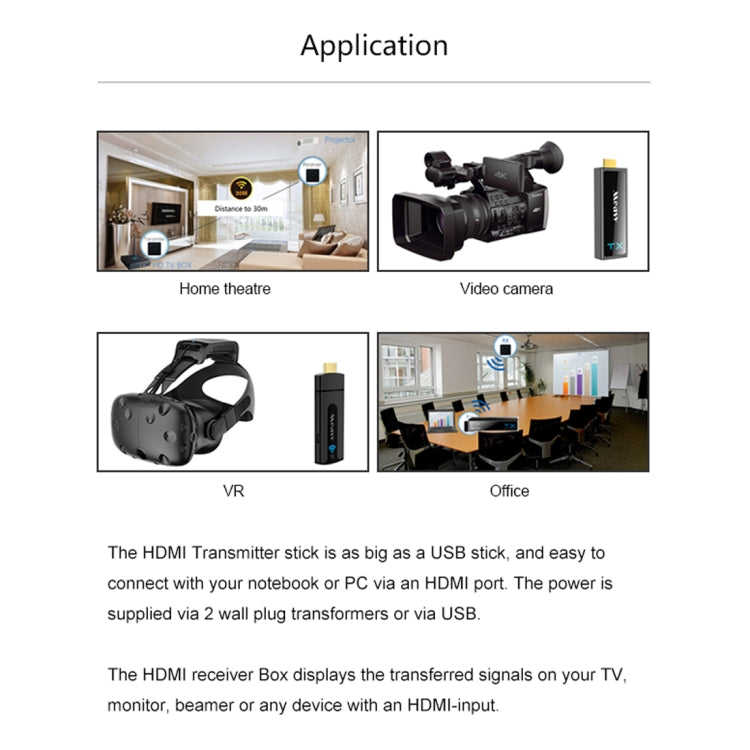 Measy W2H Nano 1080P HDMI 1.4 3D Wireless HDMI Audio Video Transmitter Receiver Extender, Transmission Distance: 30m, EU Plug - Computer & Networking by Measy | Online Shopping UK | buy2fix