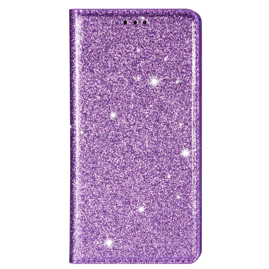 For Huawei Mate 20 Pro Ultrathin Glitter Magnetic Horizontal Flip Leather Case with Holder & Card Slots(Purple) by buy2fix