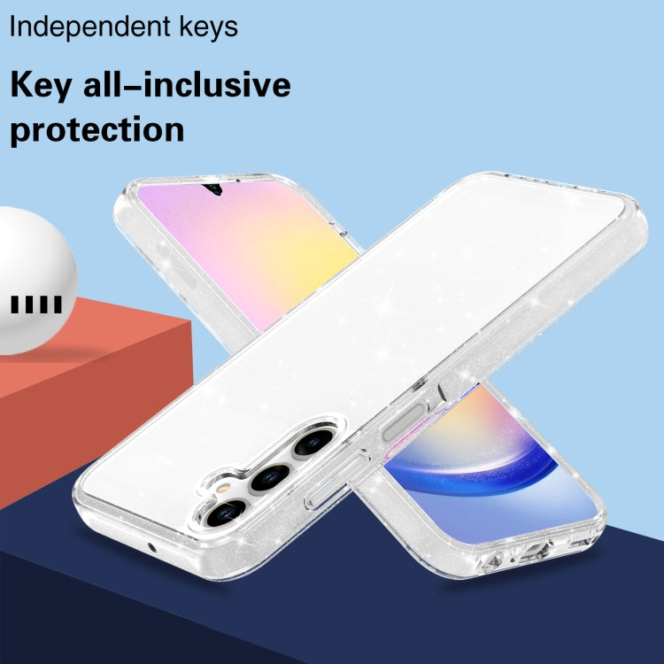 For Samsung Galaxy A15 5G Terminator Style Shockproof Phone Case(White) by buy2fix