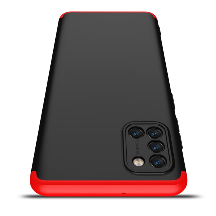 For Samsung Galaxy A31 GKK Three Stage Splicing Full Coverage PC Protective Case(Black Red) - Samsung Accessories by GKK | Online Shopping UK | buy2fix