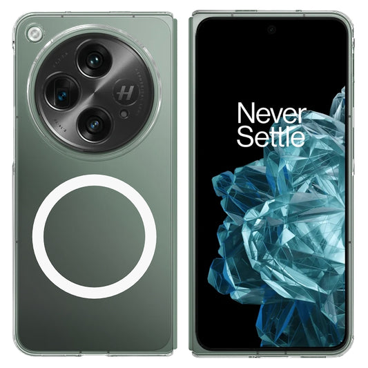 For OnePlus Open Scratchproof PC Transparent MagSafe Phone Case by buy2fix