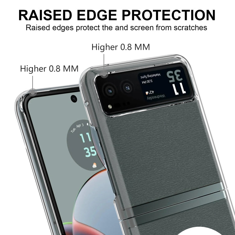 For Motorola Razr 40 Scratchproof PC Transparent MagSafe Phone Case - Motorola Cases by buy2fix | Online Shopping UK | buy2fix